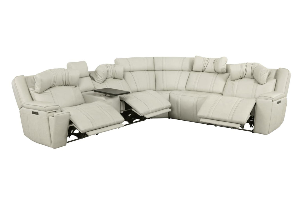 Sausalito Zero-Gravity Immersive Audio Power Reclining Leather Sectional Collection