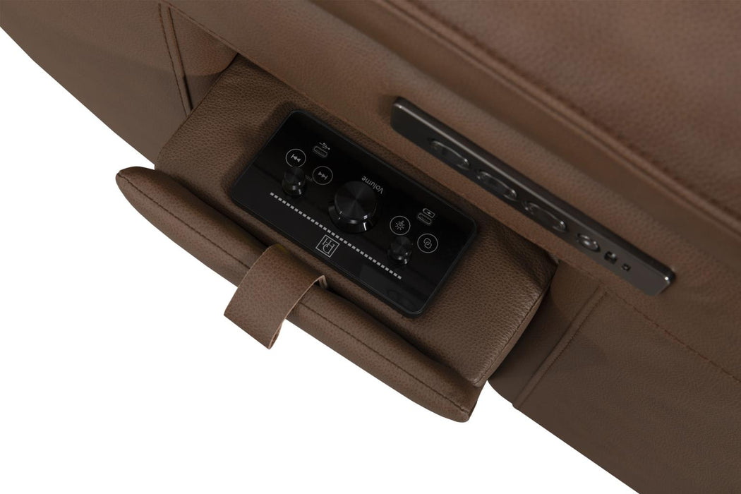 Sausalito Zero-Gravity Immersive Audio Power Reclining Leather Sectional Collection