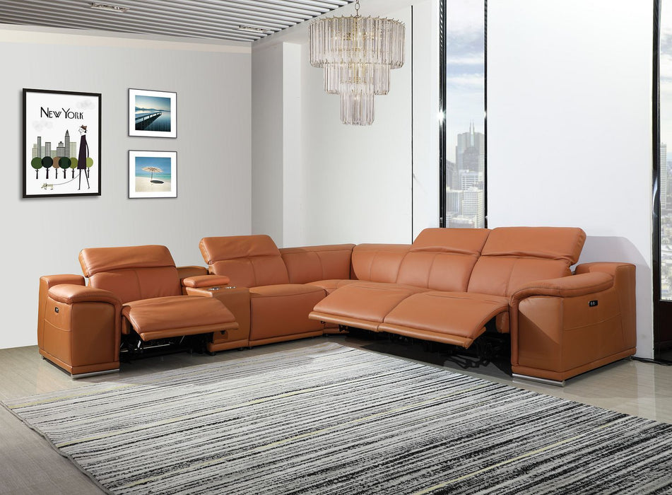 Palm Beach Power Reclining Leather Sectional Collection