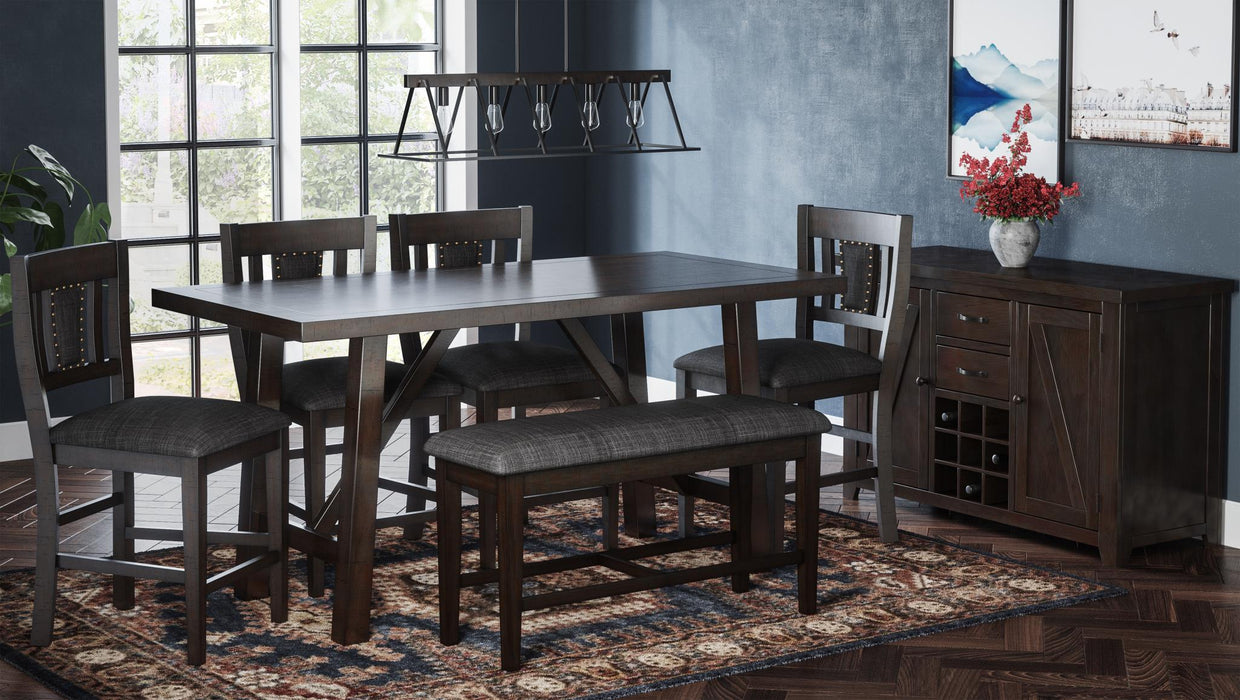American Rustics 6 Pc. Counter Height Dining Set