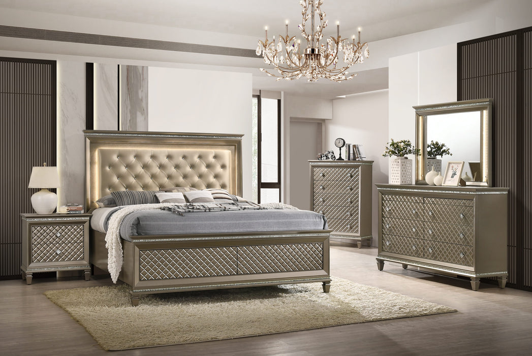 Carly Metallic Gold Bedroom Collection Carly Metallic Gold Bedroom Collection
