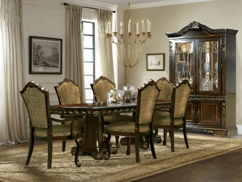 Formal dining room sets for 12 hot sale