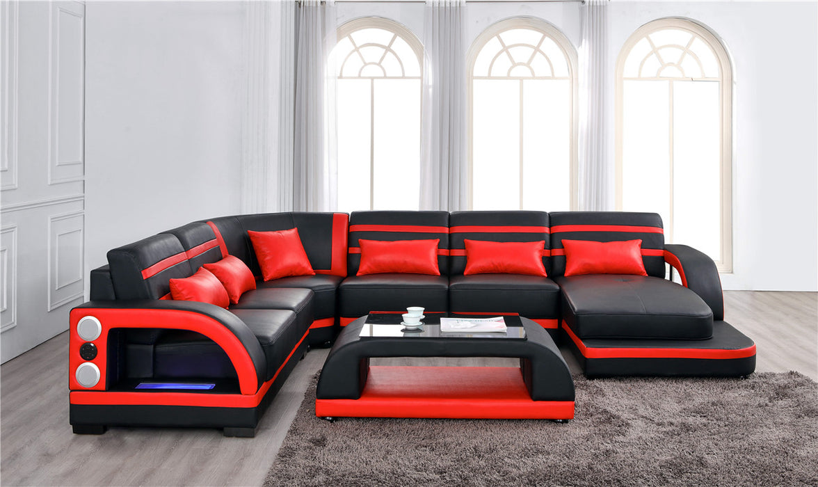 Enzo Italian Leather Sectional Collection