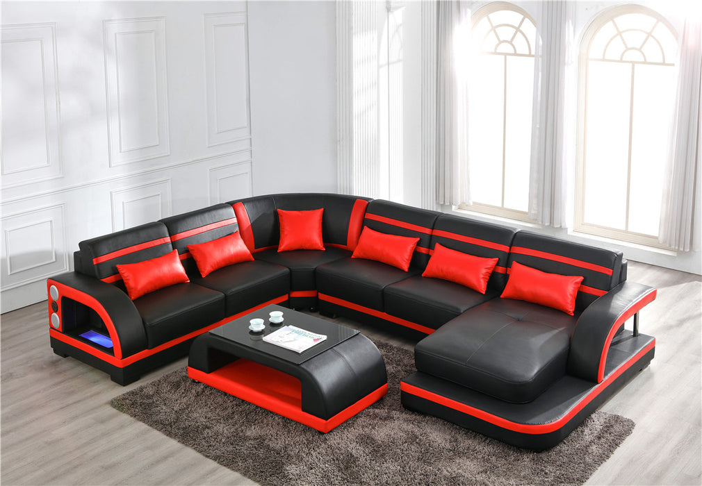 Enzo Italian Leather Sectional Collection