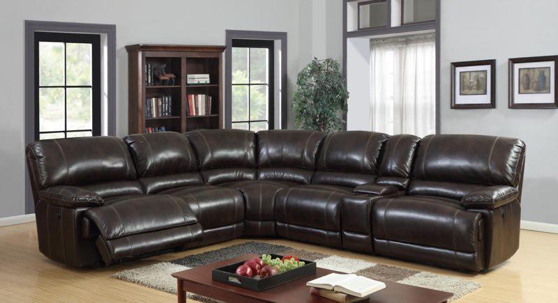 Napa Power Reclining Leather Sectional