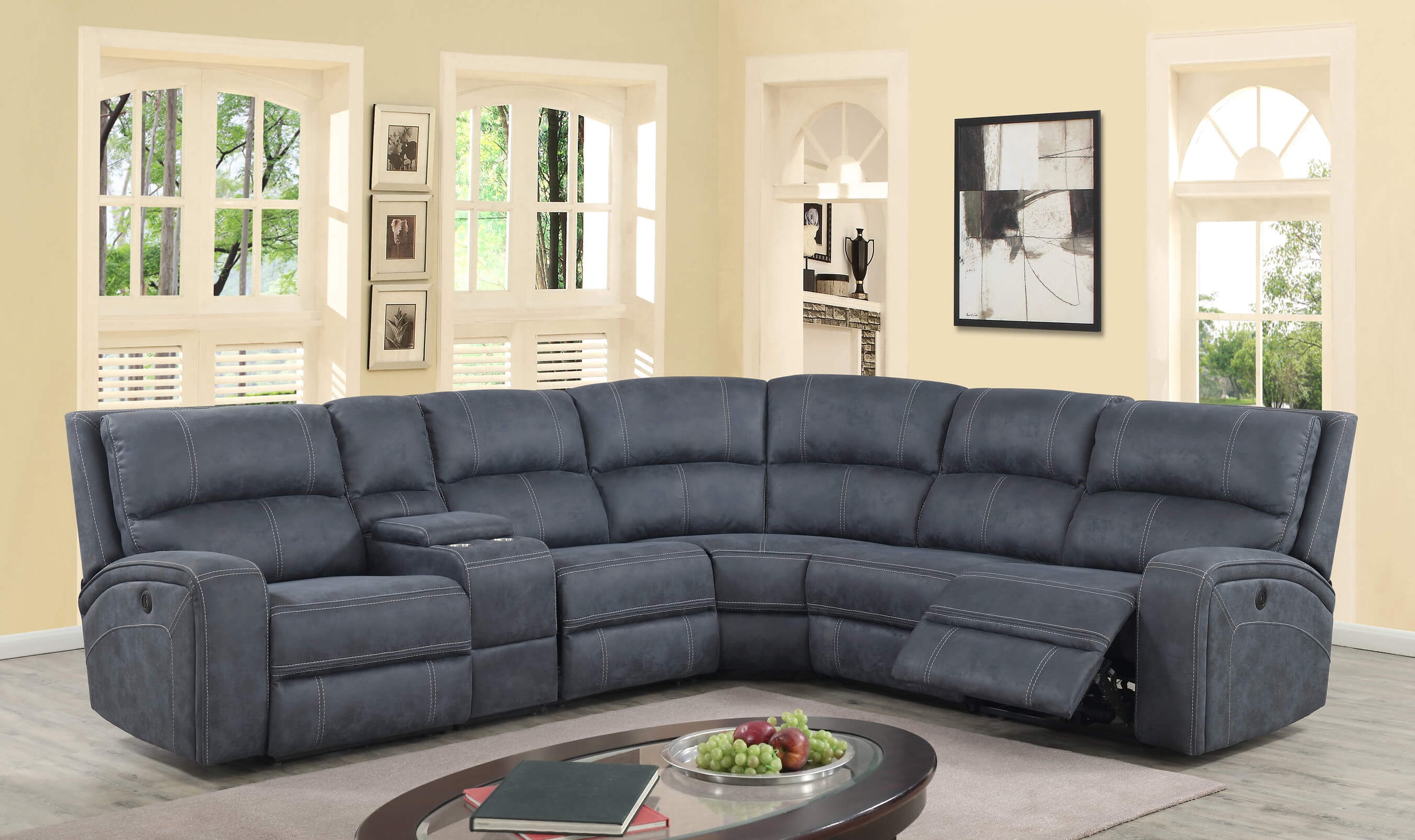 Perth 6 Pc. Power Reclining Sectional — Expo Furniture Gallery