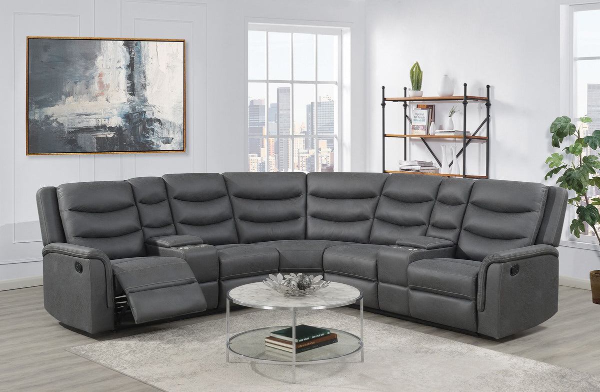 Polly 3 Pc. Reclining Sectional — Expo Furniture Gallery