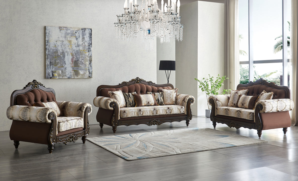 Venice Brown Living Room Collection — Expo Furniture Gallery